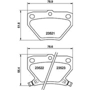 Mintex Rear Brake Pad Set MDB2014