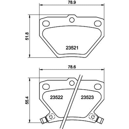 Mintex Rear Brake Pad Set MDB2014