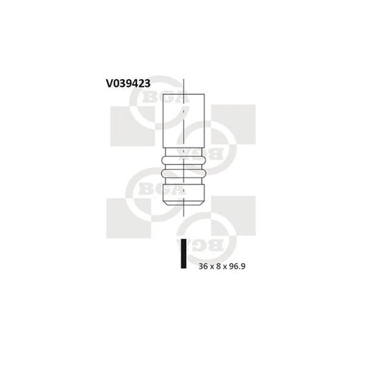 BGA Engine Intake Valve 36mm Head V039423