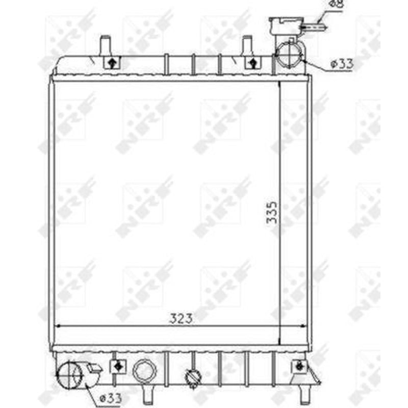 NRF Engine Radiator 53376