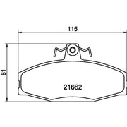 Mintex Front Brake Pad Set MDB1913