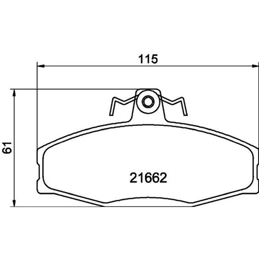Mintex Front Brake Pad Set MDB1913