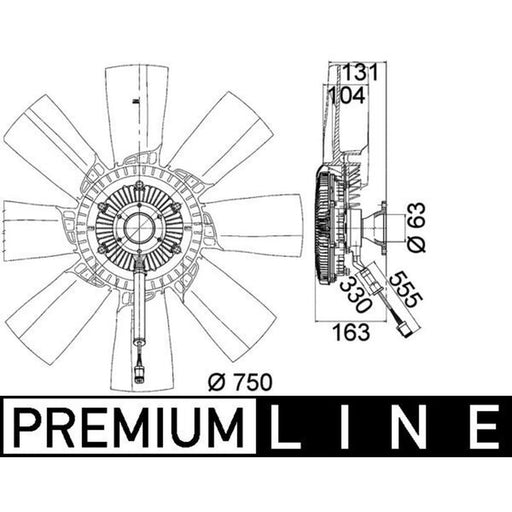Mahle Engine Cooling Fan CFF 473 000P