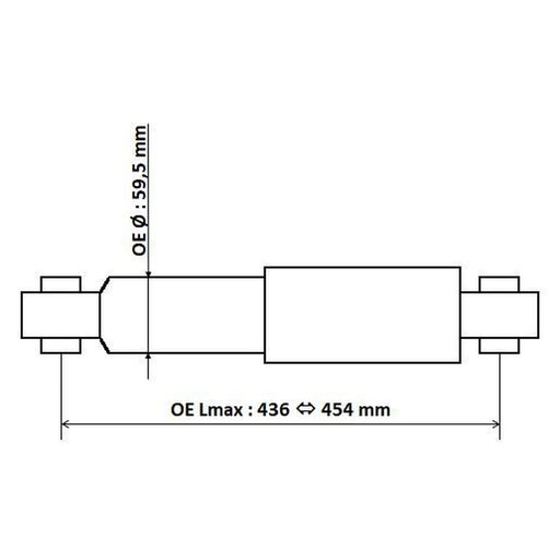KYB Shock Absorber Damper Strut Rear 3450003