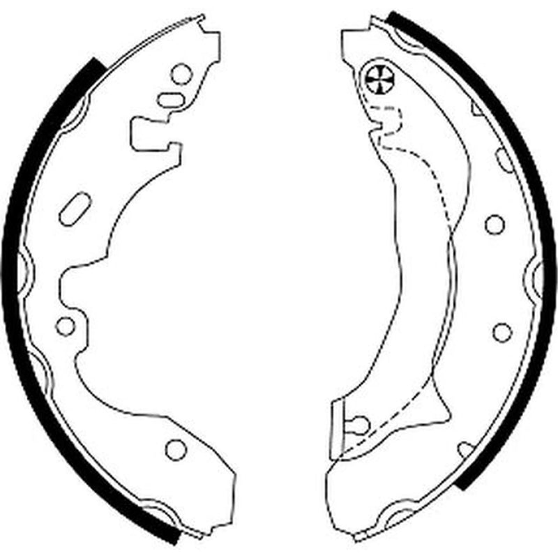 Mintex Brake Shoe Set Axle Kit MFR457