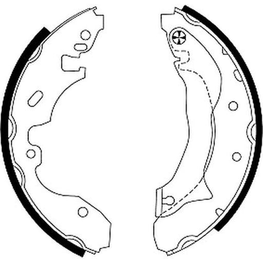 Mintex Brake Shoe Set Axle Kit MFR457