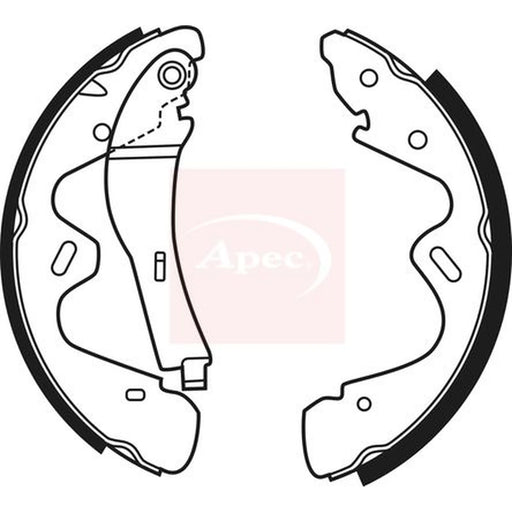 Apec Brake Shoe Set Axle Kit SHU682