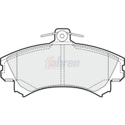 Fahren Front Brake Pad Set fits Mitsubishi Carisma 1995-2006 1.6 1.8 1.9