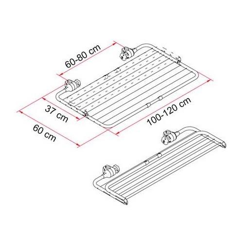 Fiamma Easy Dry Carry Bike Clothes Airer Drying Rack for Motorhomes, and Caravans (06306-01) - Fiamma - Van Life Living