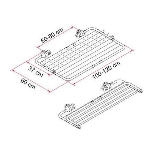 Fiamma Easy Dry Carry Bike Clothes Airer Drying Rack for Motorhomes, and Caravans (06306-01) - Fiamma - Van Life Living