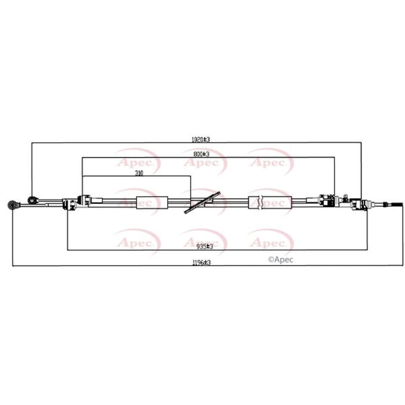 Apec Manual Transmission Cable Pull CAB7033