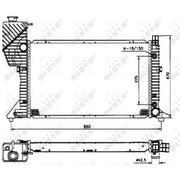 NRF Engine Radiator 50574