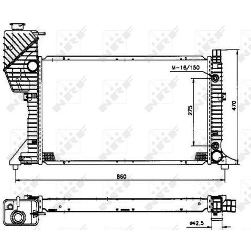 NRF Engine Radiator 50574