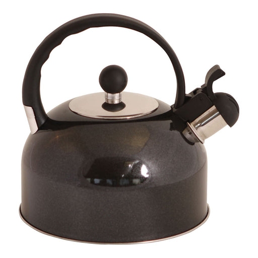 Bathurst black stainless steel whistling kettle (2.2L) 1143b - Quest - Van Life Living