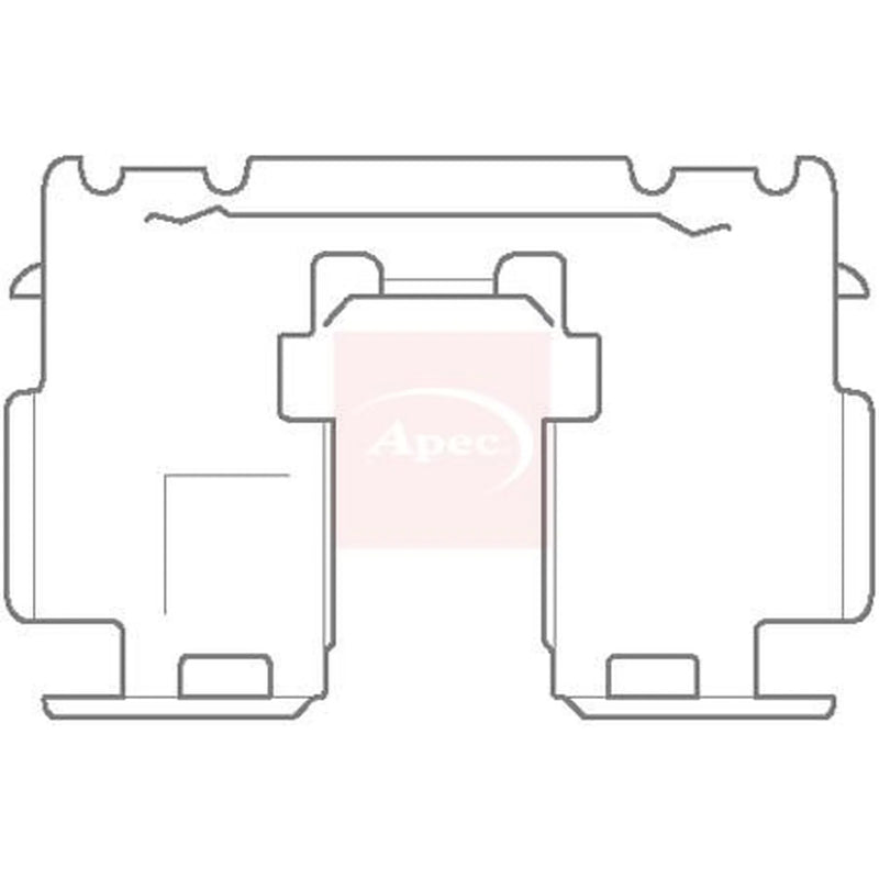 Apec Brake Pad Accessory Fitting Kit Rear KIT1137