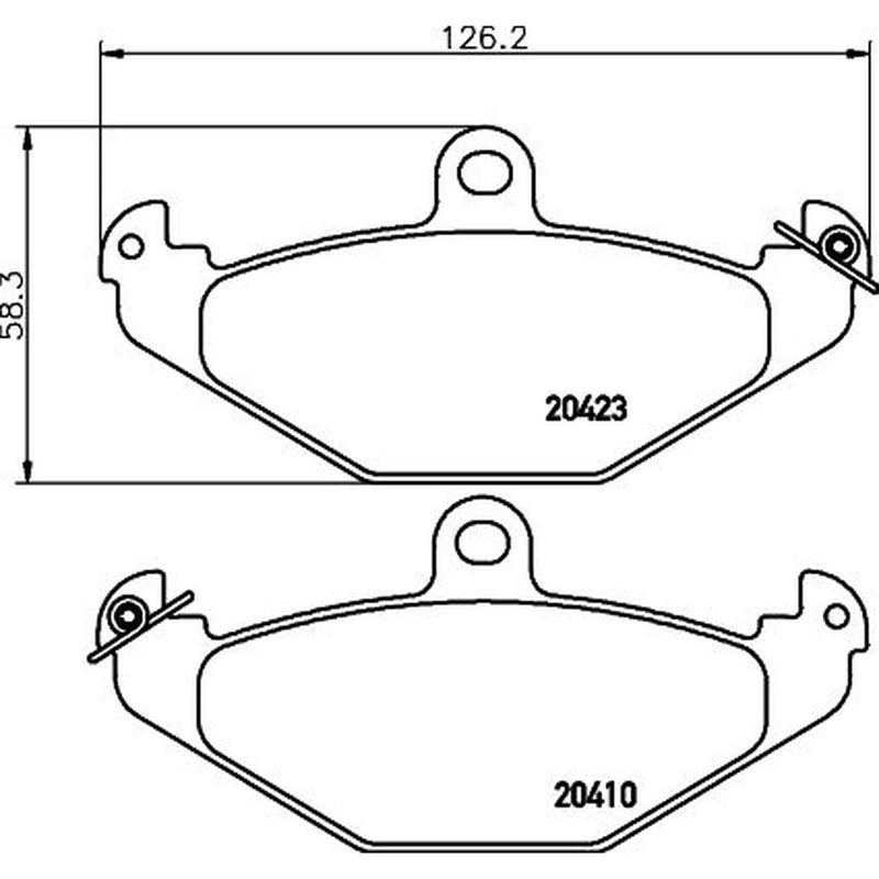 Mintex Rear Brake Pad Set MDB1891