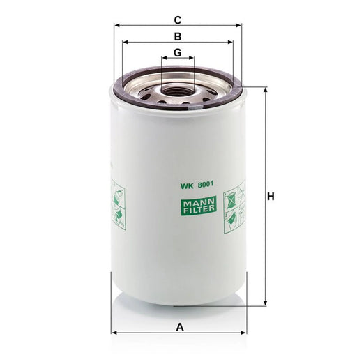 MANN-FILTER Fuel Filter Element WK 8001