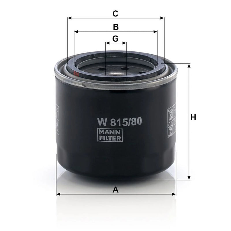 MANN-FILTER Engine Oil Filter W 815/80