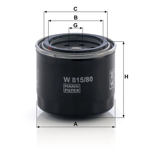MANN-FILTER Engine Oil Filter W 815/80