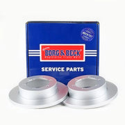 Borg & Beck 2 x Solid Rear Brake Discs BBD5215-x2