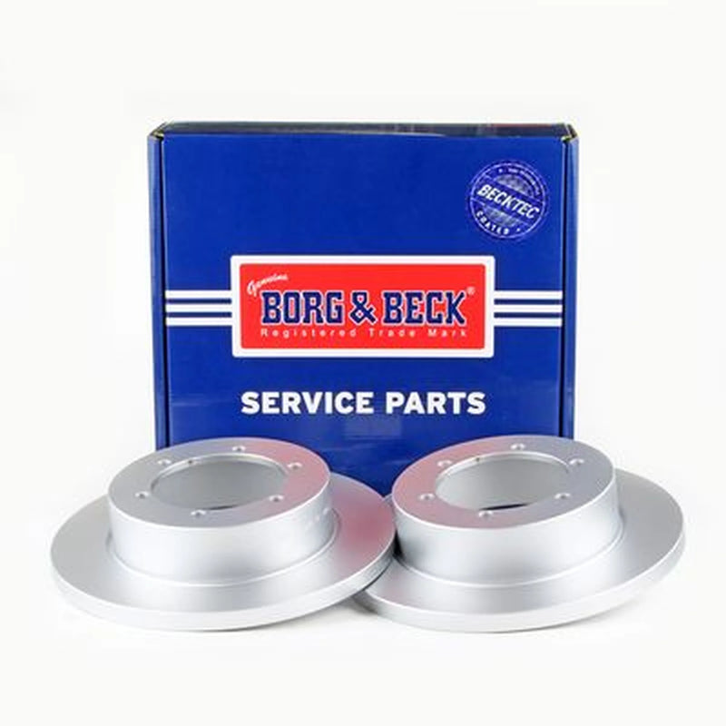 Borg & Beck 2 x Solid Rear Brake Discs BBD5215-x2