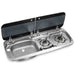 Smev 9222 Combi Lh Sink & Lid 1" Straight Waste 9600037325 - UK Camping And Leisure - Van Life Living