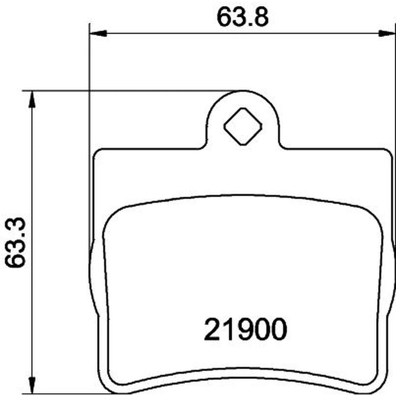 Mintex Rear Brake Pad Set MDB1858