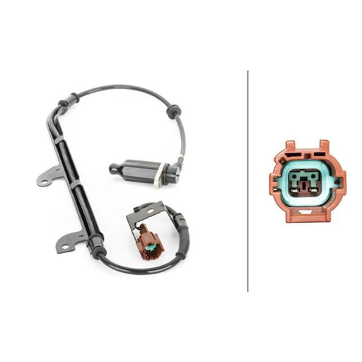 Hella ABS Wheel Speed Sensor Rear 6PU 230 040-491