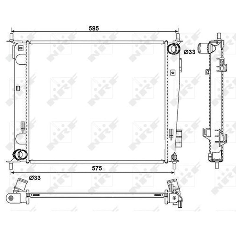 NRF Engine Radiator 53057