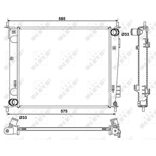 NRF Engine Radiator 53057