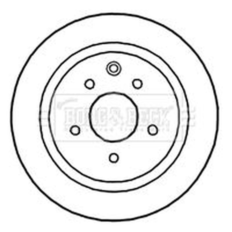 Borg & Beck 2 x Solid Rear Brake Discs BBD4670-x2