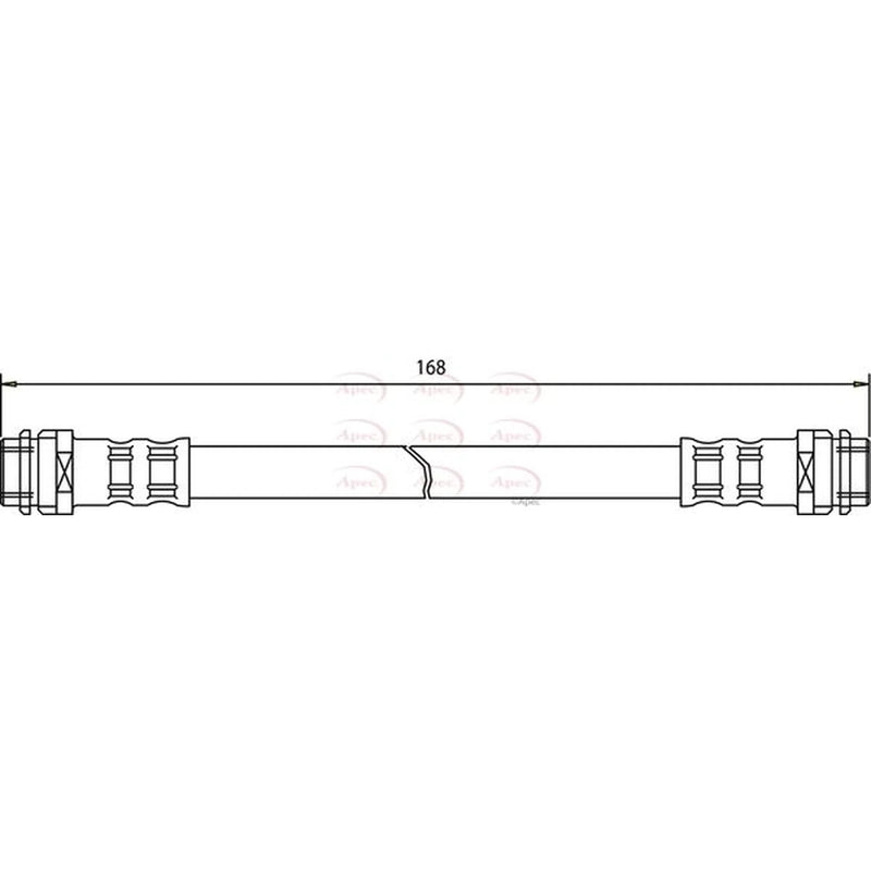 Apec Brake Hydraulic Hose Line inner HOS3092