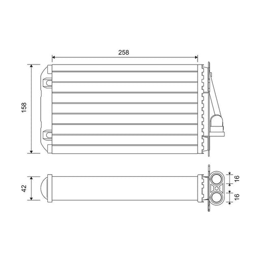 Valeo Heater Matrix Core Heat Exchanger 812194