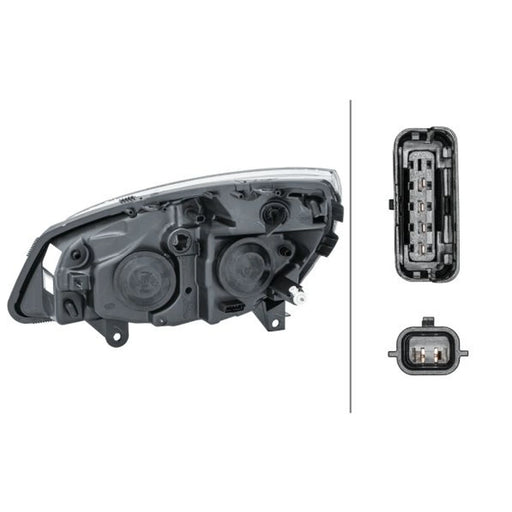 Hella Headlight Headlamp W5W Right 1EG 008 862-181