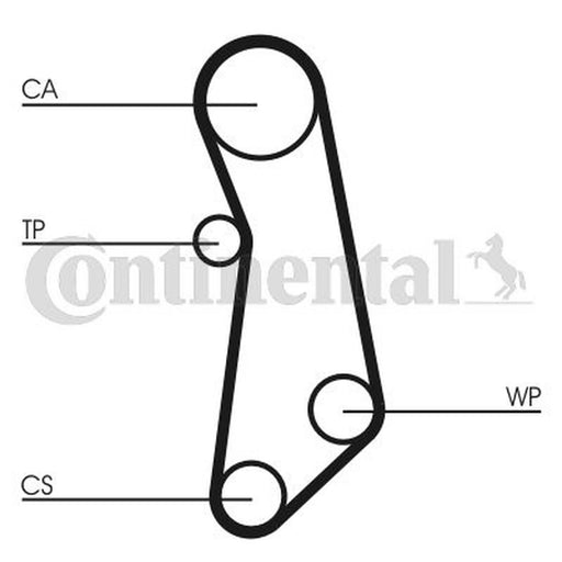 Continental CTAM Timing Belt Cambelt 129 Teeth CT1115