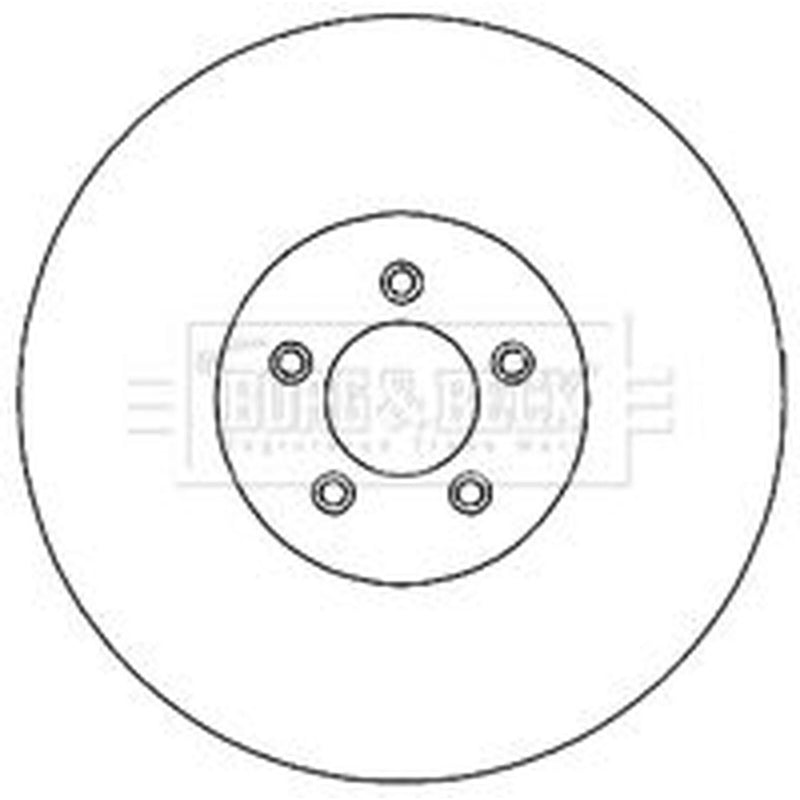 Borg & Beck 2 x Vented Front Brake Discs BBD4731-x2