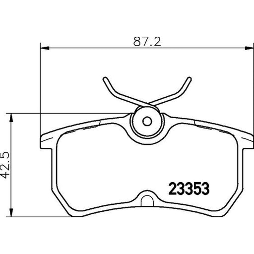 DON Rear Brake Pad Set PCP1031
