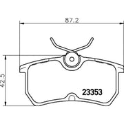 Mintex Mintex Rear Brake Disc Kit solid 253mm MDK0184
