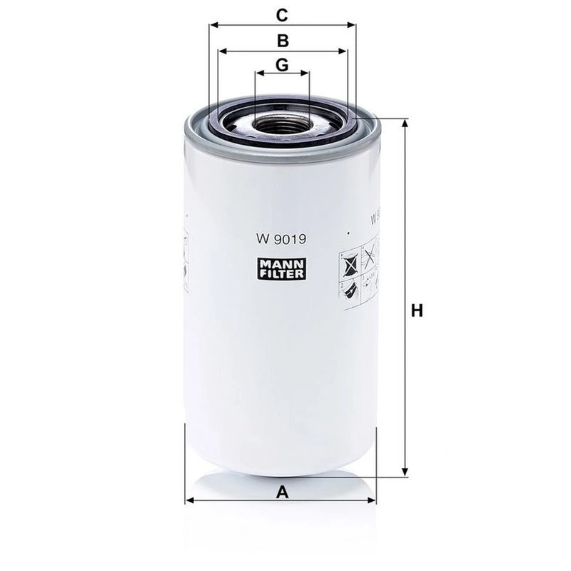 MANN-FILTER Engine Oil Filter W 9019