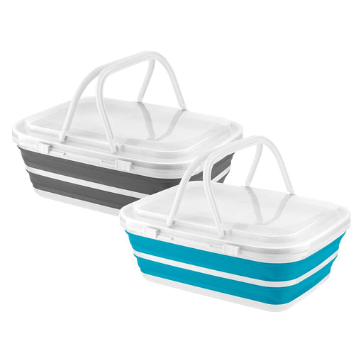 Collapsible-wares picnic basket and cooler K0207 - Quest - Van Life Living