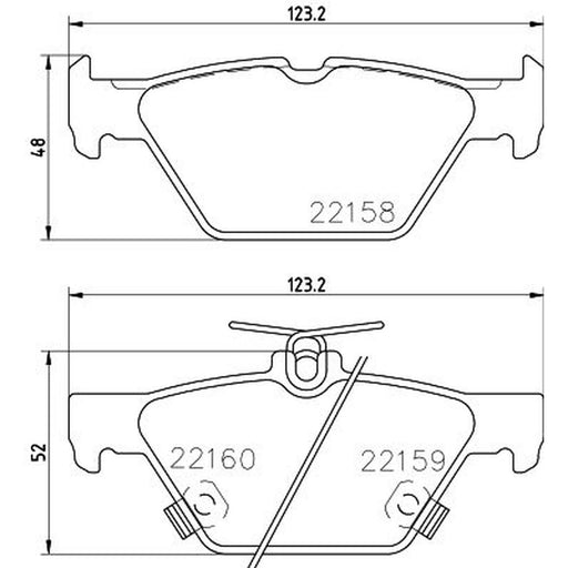 Mintex Rear Brake Pad Set MDB3818