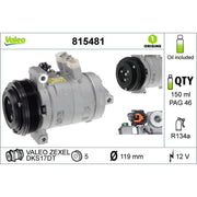 Valeo Air Conditioning Compressor 815481