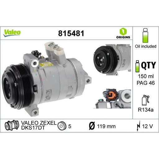 Valeo Air Conditioning Compressor 815481