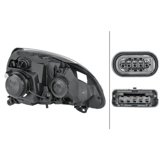 Hella Headlight Headlamp D2S/H7 Left 1DL 008 461-791