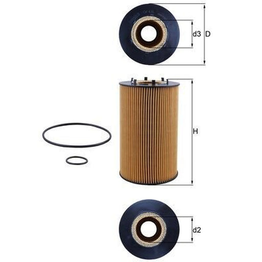 Mahle Engine Oil Filter OX 435D