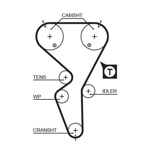 Gates Timing Belt & Water Pump Kit KP15458XS