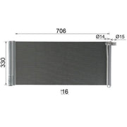 Mahle Air Conditioning Condenser AC 425 000P