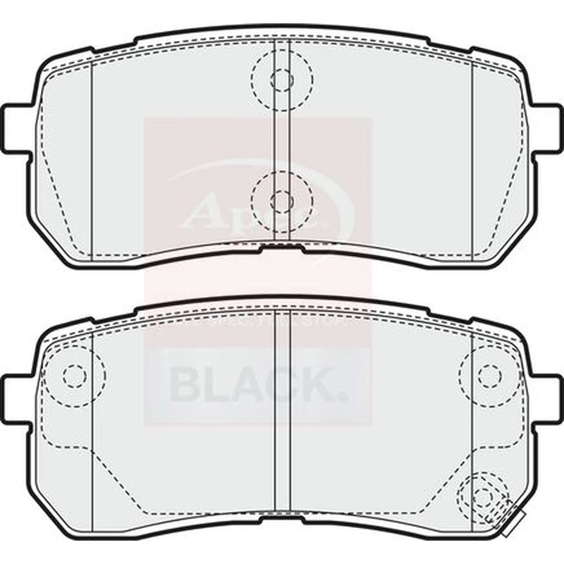 Apec Rear Brake Pad Set PAD1581B