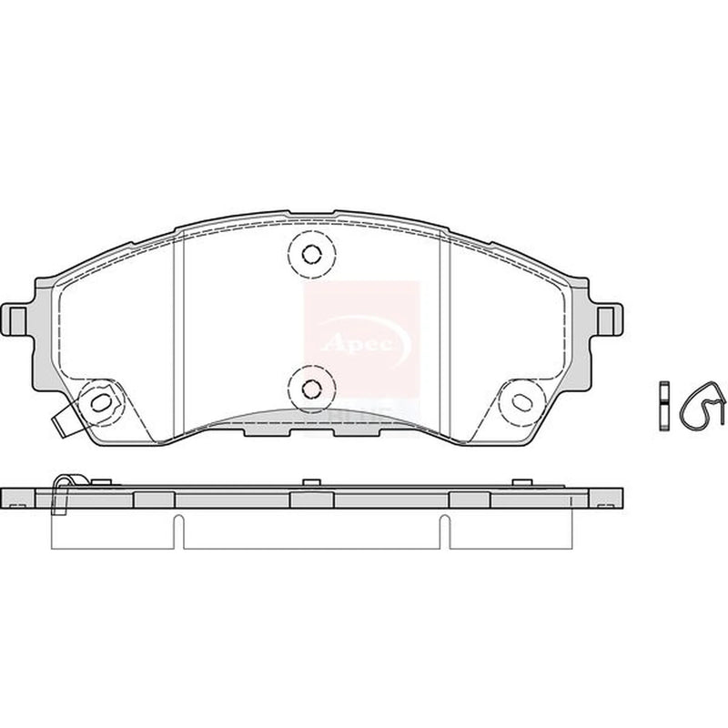 Apec Front Brake Pad Set PD4035