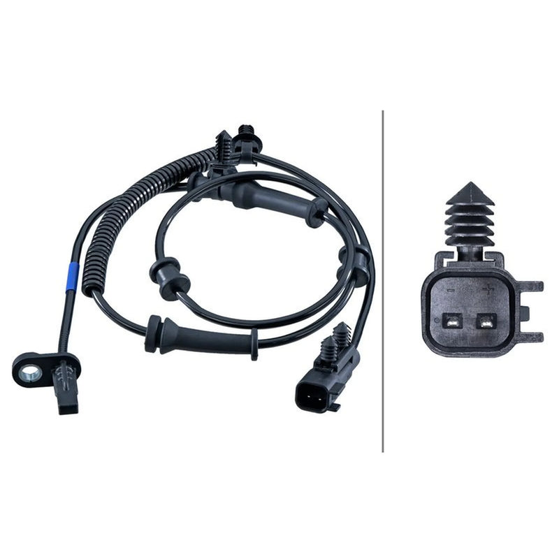 Hella ABS Wheel Speed Sensor Front 6PU 358 251-541